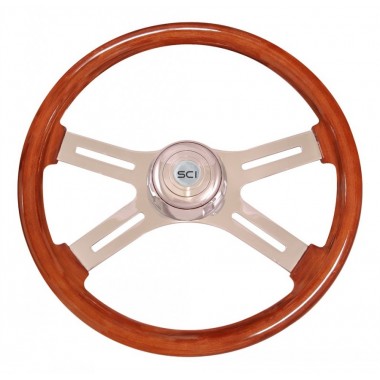 VOLANTE DE 18" COLOR CAOBA