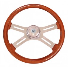 VOLANTE DE 18" COLOR CAOBA