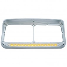 MARCO PARA SEALED BEAM CON LUZ AMBAR/LENTE CLARO