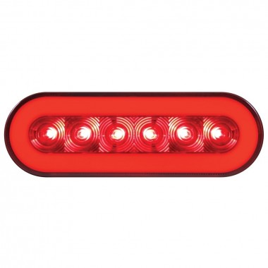 LUZ OVALADA COLOR ROJO