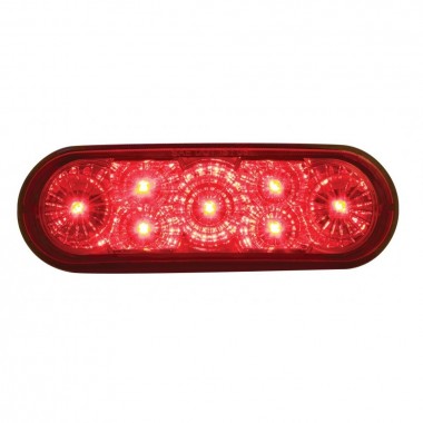 LUZ OVALADA COLOR ROJO CON 7 LED