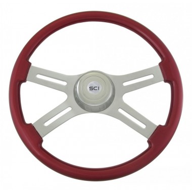 VOLANTE DE 18" COLOR ROJO