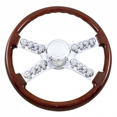 VOLANTE DE 18" CON CALAVERAS PARA FREIGHTLINER