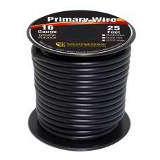 CABLE COLOR NEGRO DE 25ft CALIBRE 16