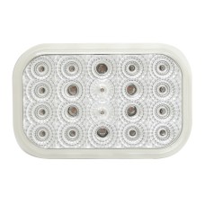 LUZ RECTANGULAR COLOR ÁMBAR CON LENTE CLARO