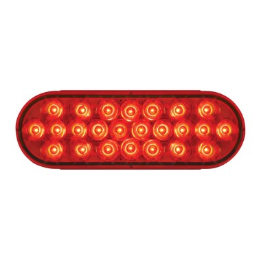 LUZ DE 4" COLOR ROJO CON LENTE CLARO
