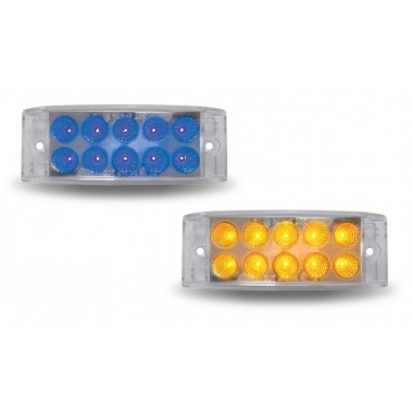 LUZ LED DE 2"! X 16" AMBAR/AZUL