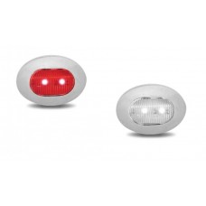 LUZ LED OVALADA ROJA BLANCA